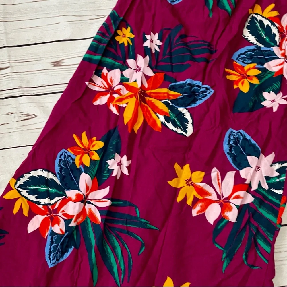 Old Navy purple floral Hawaiian dress - Picture 7 of 7